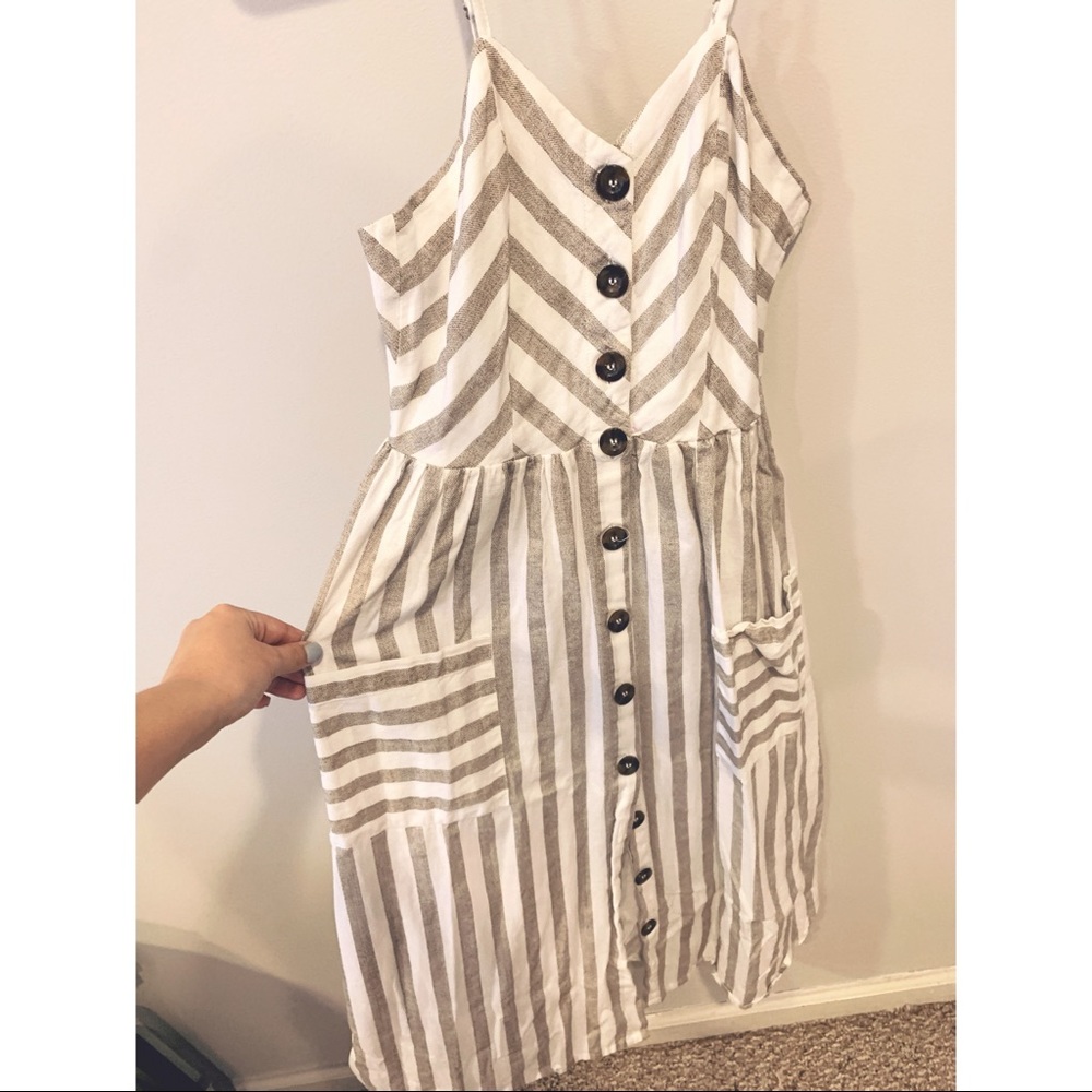 Women’s Midi Linen Button Up Dress